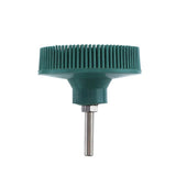 Electric Drill Disc Brush Emery Deburring Polishing Rubber Sanding Brush, Style:, 2 Inch Green, 3 Inch Green, 2 Inch Yellow, 3 Inch Yellow, 2 Inch White, 3 Inch White