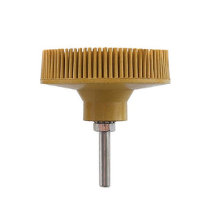 Electric Drill Disc Brush Emery Deburring Polishing Rubber Sanding Brush, Style:, 2 Inch Green, 3 Inch Green, 2 Inch Yellow, 3 Inch Yellow, 2 Inch White, 3 Inch White - laboratorydeal