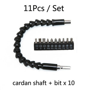 Electric Drill Universal Coupling Sleeve Bit Set Multifunctional Flexible Shaft Electric Drill Accessory Set, Style: 20 PCS / Set, 11 PCS / Set - laboratorydeal