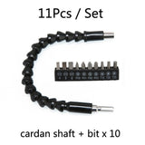 Electric Drill Universal Coupling Sleeve Bit Set Multifunctional Flexible Shaft Electric Drill Accessory Set, Style: 20 PCS / Set, 11 PCS / Set