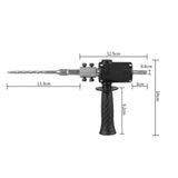 Electric Drill to Electric Hammer Conversion Head Electric Hammer Modification Accessories, Orange, Black