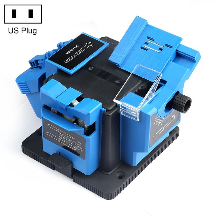 Electric Household Knife Sharpener Scissors Fruit Knife Drill Bit Sharpener, Blue EU Plug, Blue US Plug - laboratorydeal