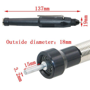 Electric Screwdriver Multifunctional Flexible Shaft Torque Electric Drill Connecting Rod Flexible Shaft With Chuck, 3.2mm Shaft Black Plastic Handle, 3.2mm Shaft Metal Silver Aluminum Handle, 3.2mm Shaft Metal Yellow Aluminum Handle - laboratorydeal