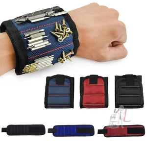 Electric Woodworking Multifunctional Powerful Magnetic Wrist Strap, Style:, Three Rows Black, Three Rows Red, Three Rows Blue, Five Rows Black, Five Rows Red, Five Rows Blue - laboratorydeal