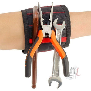 Electric Woodworking Multifunctional Powerful Magnetic Wrist Strap, Style:, Three Rows Black, Three Rows Red, Three Rows Blue, Five Rows Black, Five Rows Red, Five Rows Blue - laboratorydeal