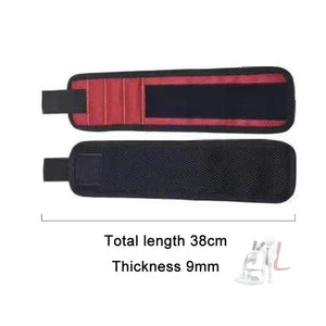 Electric Woodworking Multifunctional Powerful Magnetic Wrist Strap, Style:, Three Rows Black, Three Rows Red, Three Rows Blue, Five Rows Black, Five Rows Red, Five Rows Blue - laboratorydeal