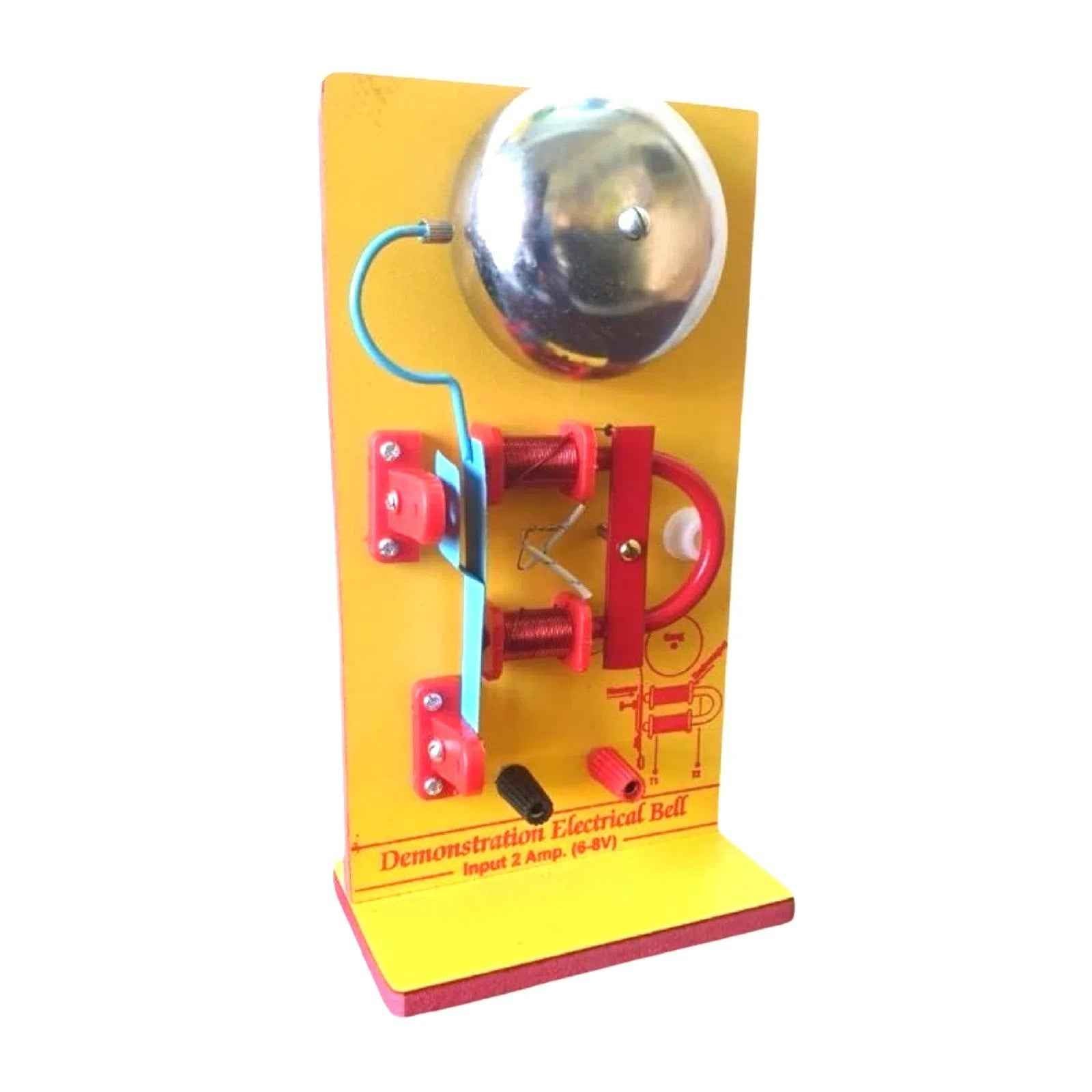 Electric Bell Demonstration Model on Wooden Stand laboratory deal