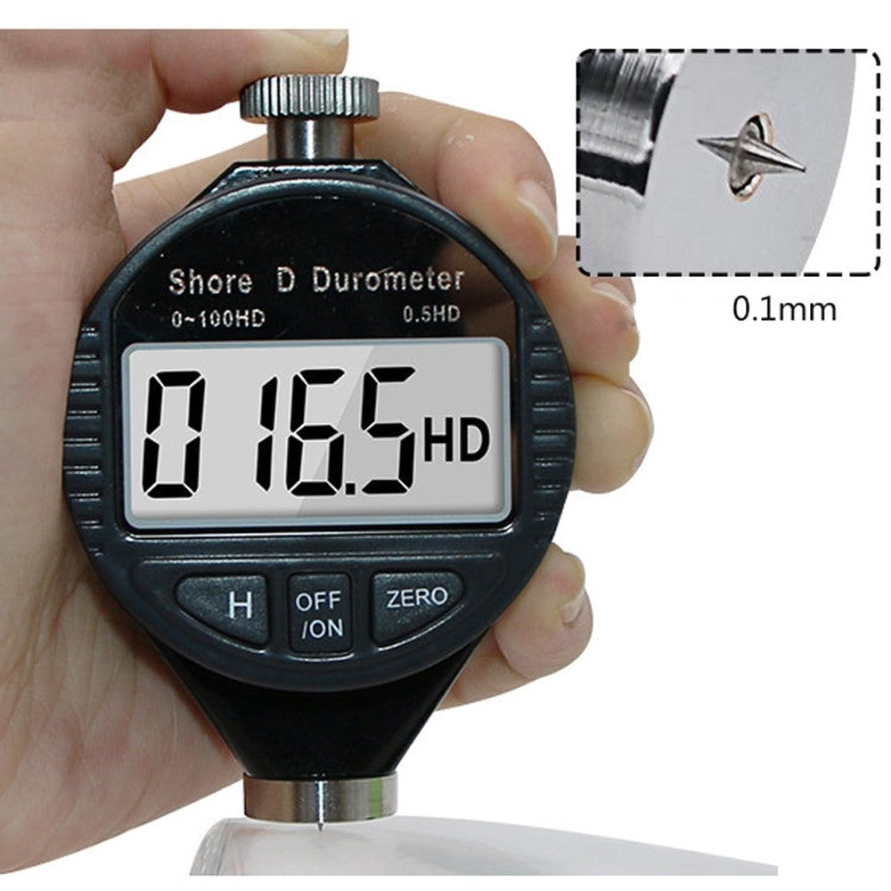 Electronic Digital Display Hard Meter Plastic Rubber Silicone Tire Hardness Meter, 0-100HA A, 0-100HC C, 0-100HD D