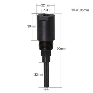 Engraving And Trimming Machine Extension Rod, Style:, 1/4 inch Handle, 8mm Handle, 1/2 inch Handle - laboratorydeal