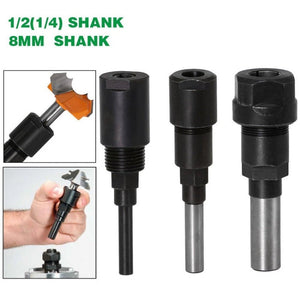 Engraving And Trimming Machine Extension Rod, Style:, 1/4 inch Handle, 8mm Handle, 1/2 inch Handle - laboratorydeal