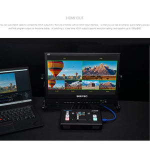 FEELWORLD L1 PLUS Multi - camera Video Mixer Switcher Touch Screen PTZ Control USB3.0 Fast Streaming Switcher, L1 PLUS - laboratorydeal