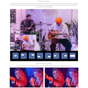 FEELWORLD L1 PLUS Multi - camera Video Mixer Switcher Touch Screen PTZ Control USB3.0 Fast Streaming Switcher, L1 PLUS - laboratorydeal