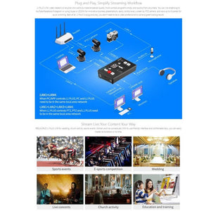 FEELWORLD L1 PLUS Multi - camera Video Mixer Switcher Touch Screen PTZ Control USB3.0 Fast Streaming Switcher, L1 PLUS - laboratorydeal