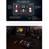 FEELWORLD L1 PLUS Multi-camera Video Mixer Switcher Touch Screen PTZ Control USB3.0 Fast Streaming Switcher, L1 PLUS