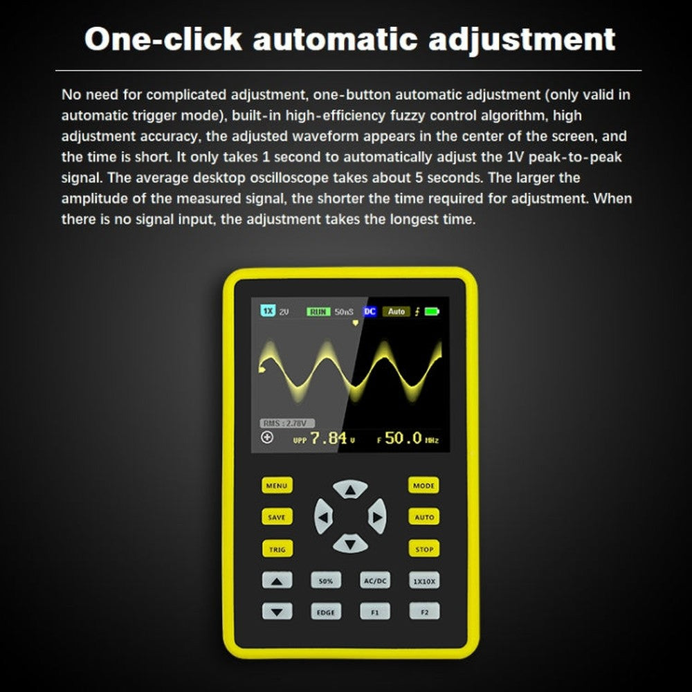 FNIRSI 2.4 Inch IPS Screen 100MHz Digital Oscilloscope, 5012H