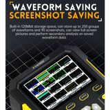 FNIRSI 2 In 1 Small Handheld Fluorescence Digital Dual-Channel Oscilloscope, US Plug, Yellow, Blue