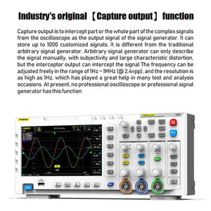 FNIRSI 2 in 1 Dual-channel 100M Bandwidth Digital Oscilloscope 1GS Sampling Signal Generator, US Plug, 1014D, 1014D +P4100 Probe