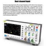 FNIRSI 2 in 1 Dual-channel 100M Bandwidth Digital Oscilloscope 1GS Sampling Signal Generator, US Plug, 1014D, 1014D +P4100 Probe