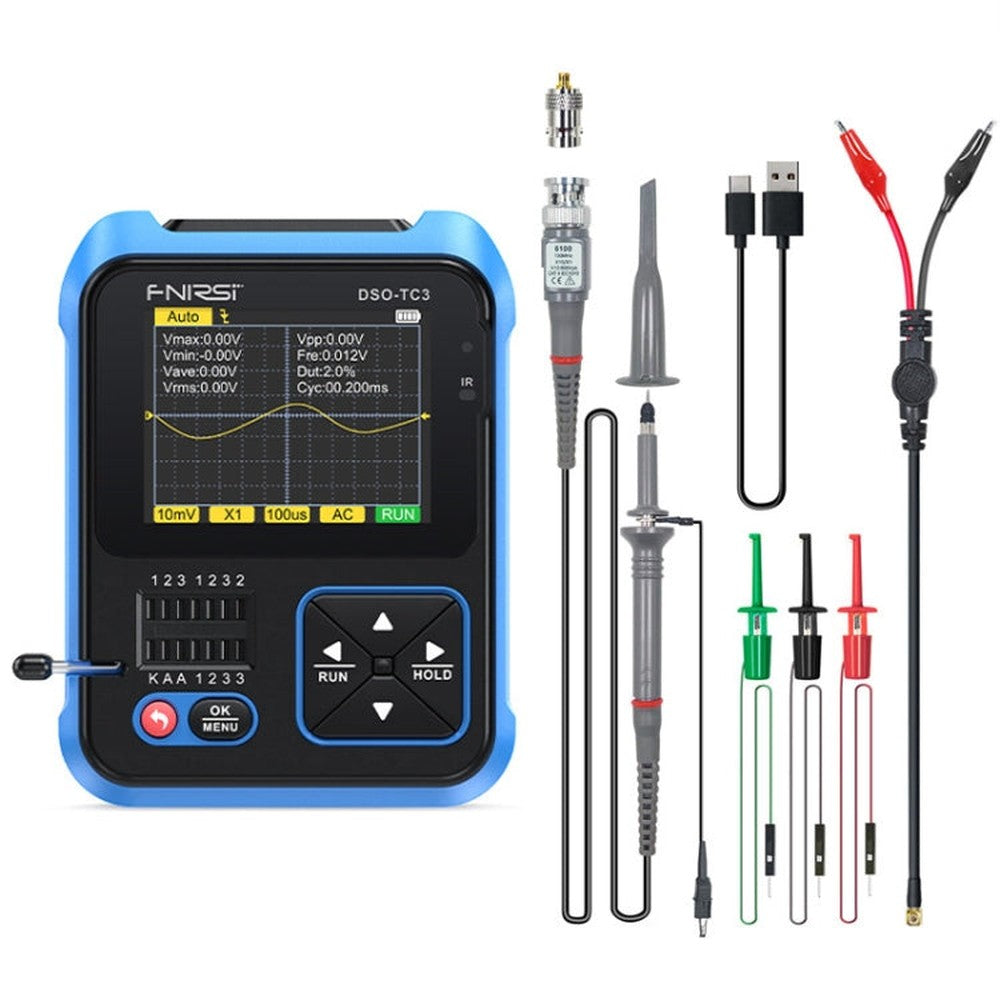 FNIRSI 3 In 1 Handheld Digital Oscilloscope LCR Transistor Tester, DSO-TC3 Standard, DSO-TC3 Upgrade