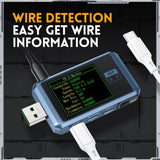 FNIRSI FNB48P USB Mobile Phone DC Power Charger Detector, Color:, Bluetooth Blue, Without Bluetooth Black