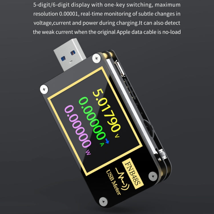 FNIRSI FNB48S USB Voltage Ammeter Multifunctional Fast Charge Tester, FNB48S Bluetooth laboratorydeal