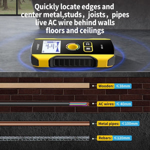 FNIRSI WD-01 Multifunctional Load-Bearing Wall Wire Metal Detector Dark Line Scanner, WD-01