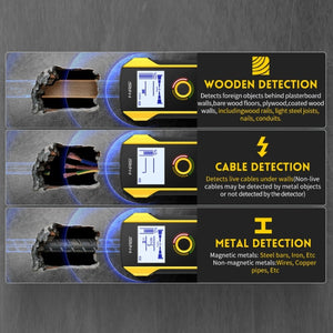 FNIRSI WD-01 Multifunctional Load-Bearing Wall Wire Metal Detector Dark Line Scanner, WD-01