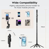 FUNSNAP A6 360 Degree Al Gimbal Selfie Stick Smart Face Tracking Integrated Tripod, A6