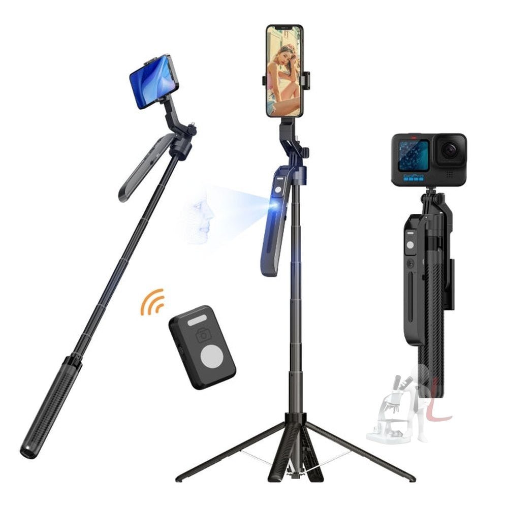 FUNSNAP A6 360 Degree Al Gimbal Selfie Stick Smart Face Tracking Integrated Tripod, A6 - laboratorydeal