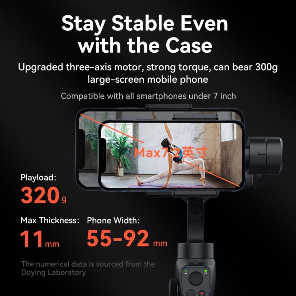 FUNSNAP Capture 2s Smart 3 - Axis Handheld Gimbal Phone Live Stabilizer, Capture 2s Basic, Capture 2s Combo - laboratorydeal