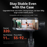 FUNSNAP Capture 2s Smart 3-Axis Handheld Gimbal Phone Live Stabilizer, Capture 2s Basic, Capture 2s Combo