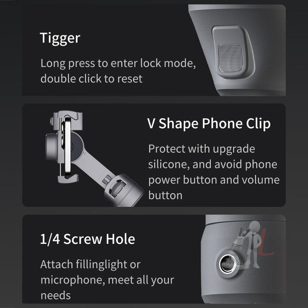 FUNSNAP Capture 5 Professional 3-Axis Handheld Gimbal Phone Live
