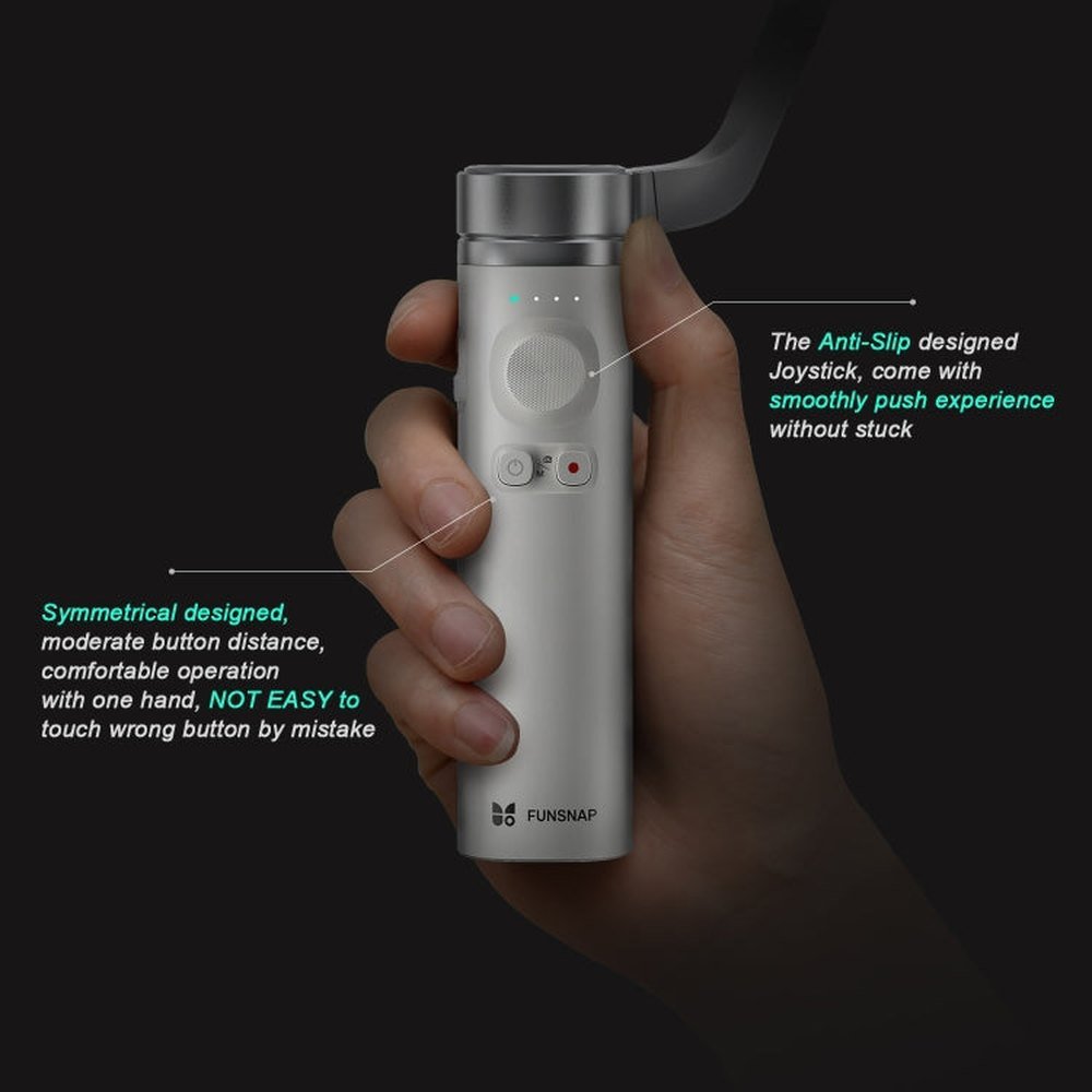 FUNSNAP Capture π Aluminum Alloy Arm 3 - Axis Handheld Phone Gimbal, Capture π Basic, Capture π Combo - laboratorydeal