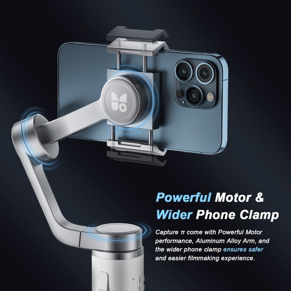 FUNSNAP Capture π Aluminum Alloy Arm 3 - Axis Handheld Phone Gimbal, Capture π Basic, Capture π Combo - laboratorydeal