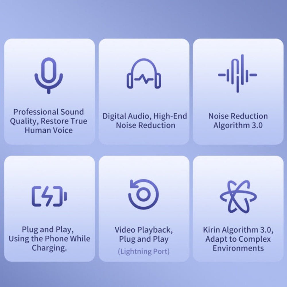 FUNSNAP M2 1 TX + 2 RX Digital Noise Reduction Wireless Microphone Mic Tok, M2 Type - C, M2 8 Pin - laboratorydeal