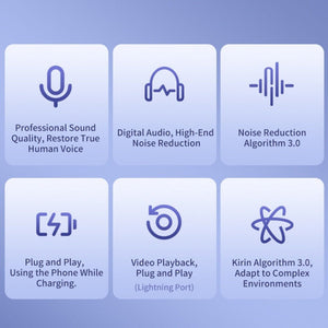 FUNSNAP M2 1 TX + 2 RX Digital Noise Reduction Wireless Microphone Mic Tok, M2 Type - C, M2 8 Pin - laboratorydeal