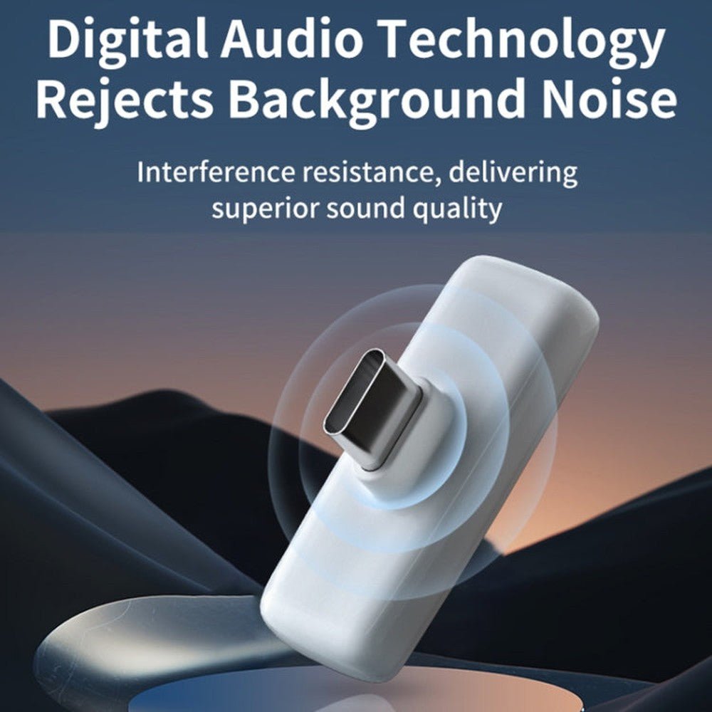 FUNSNAP M2 1 TX + 2 RX Digital Noise Reduction Wireless Microphone Mic Tok, M2 Type - C, M2 8 Pin - laboratorydeal
