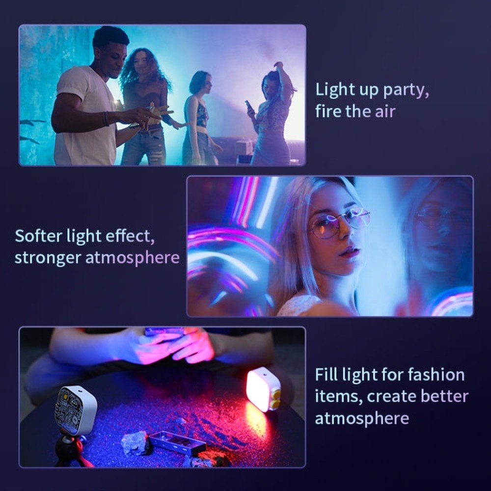 FUNSNAP Pocket Full Color RGB Video Shot Fill Light, Pocket Fill Light - laboratorydeal