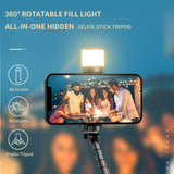 FUNSNAP Q12s 360 Degree Rotatable Fill Light Selsie Stick, Q12s