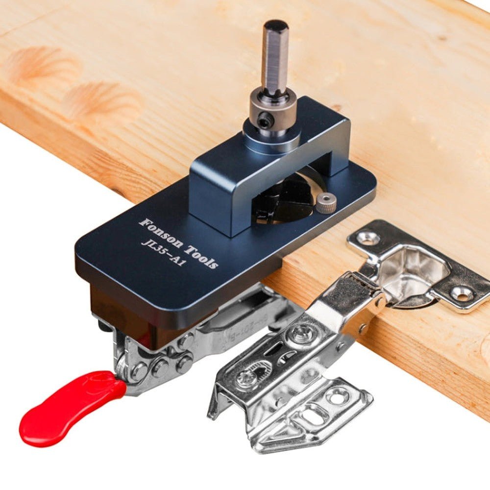 Fonson 35MM Hole Spacing Woodworking Cabinet Door Hinge Hole Opener - laboratorydeal