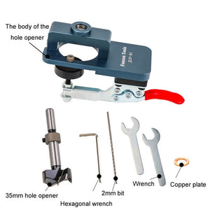 Fonson 35MM Hole Spacing Woodworking Cabinet Door Hinge Hole Opener - laboratorydeal