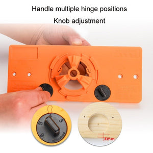 Fonson 35MM Woodworking Hinge Hole Opener Wooden Door Hinge Locator, Yellow, Blue, Red - laboratorydeal