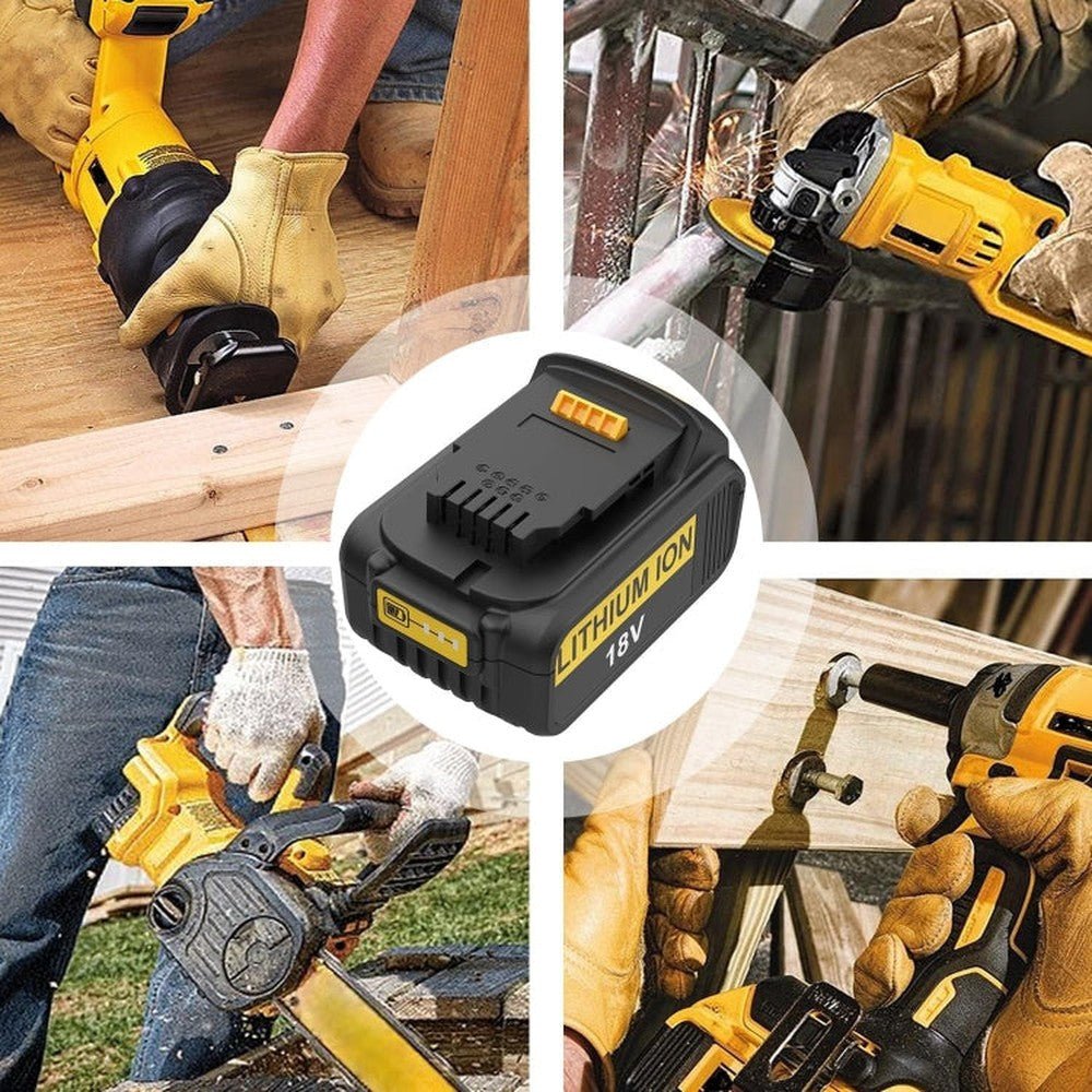 For Dewalt DCB180 / DCB181 / DCB200 18V Electrical Tools Spare Battery, 3000mAh, 4000mAh, 5000mAh, 6000mAh - laboratorydeal