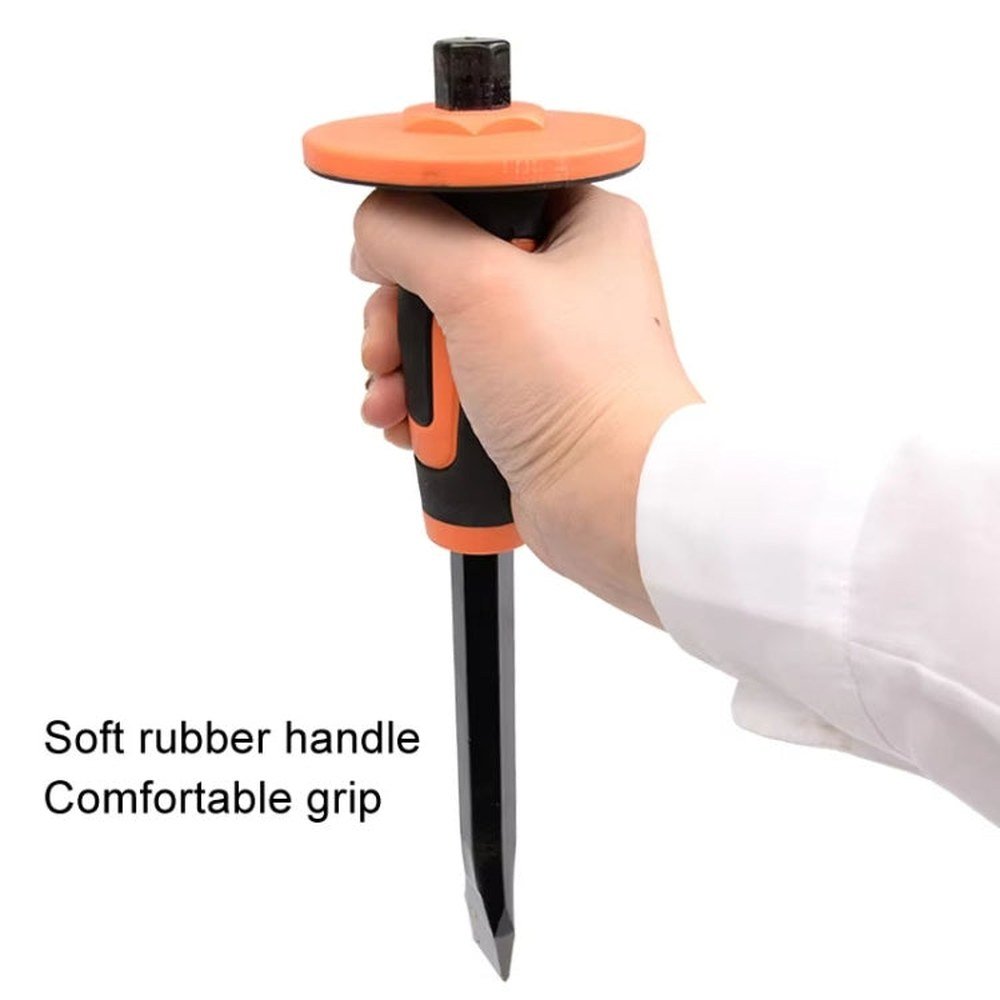 Forged Hexagonal Rod Chisel Big Top Cap Industrial Grade Forged Steel Chisel, MYTEC Upgraded Tip 250mm, MYTEC Upgraded Tip 300mm, MYTEC Upgraded Flat 246mm, MYTEC Upgraded Flat 290mm - laboratorydeal