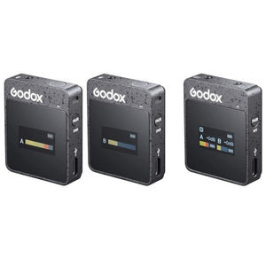 Godox MoveLink II M2 Wireless Lavalier Microphone System with 2 Transmitters and 1 Receiver for DSLR Cameras and Camcorders, MoveLink II M2 - laboratorydeal