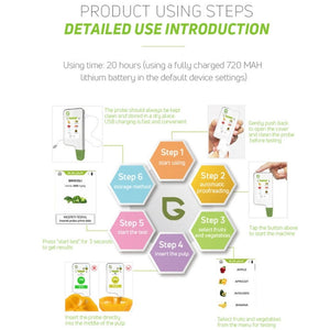 Greentest ECO6T Food Nitrate Water Quality Nuclear Radiation Environmental Detector With Timer, EU Plug, ECO6T
