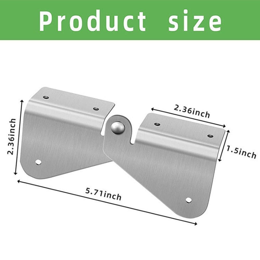 Gutter Extension Hinge Downspout Extension Flip - Up Hinge For Rectangle Or Square Downspout, 2pcs, 4pcs - laboratorydeal