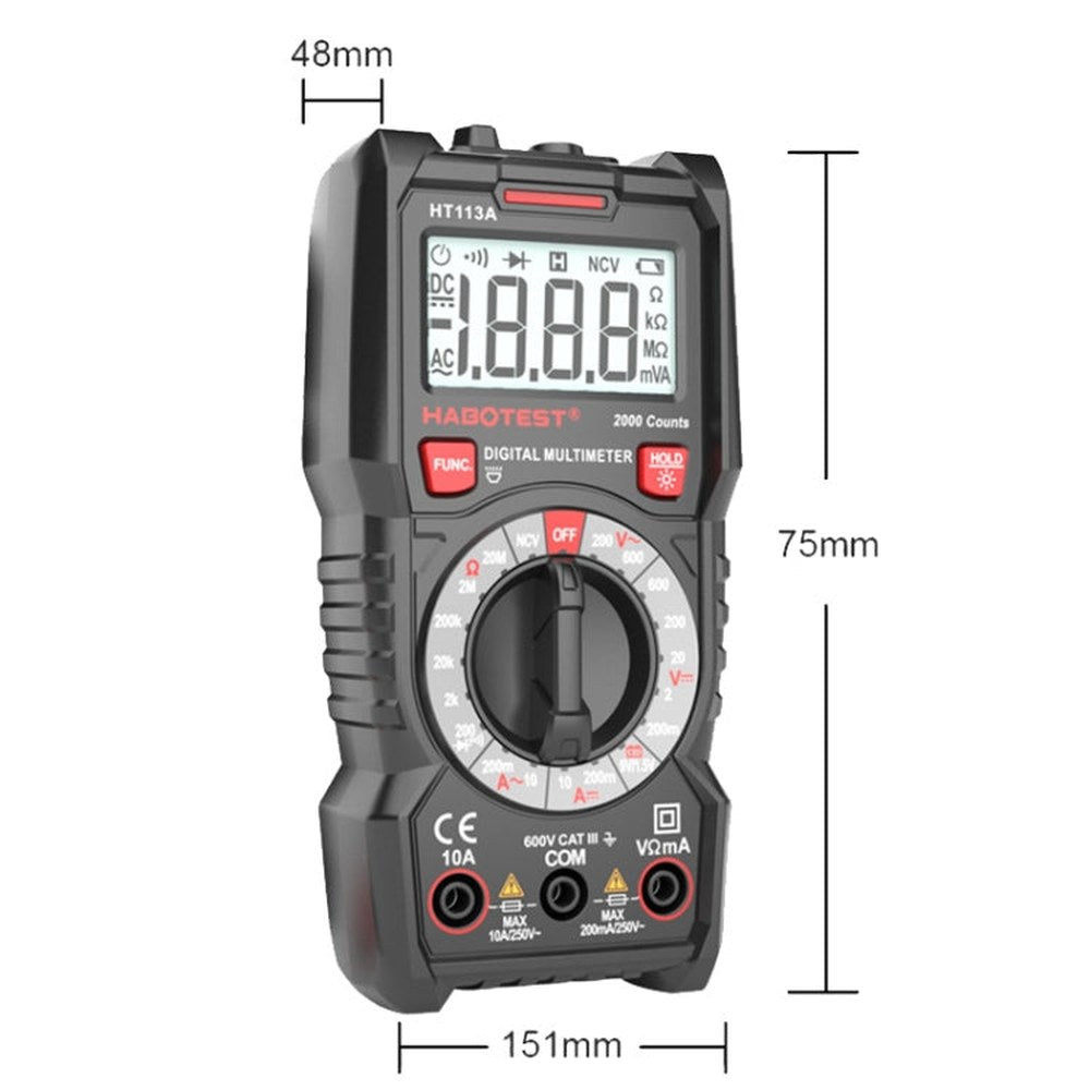 HABOTEST HT113C Automatic Range High-precision Digital Multimeter, HT113C