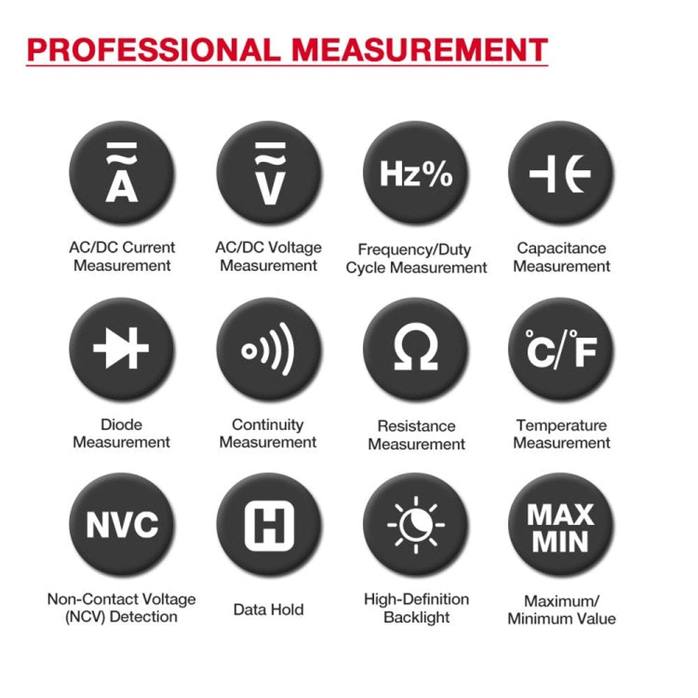 HABOTEST HT207B Multifunctional Digital Clamp Multimeter, HT207B