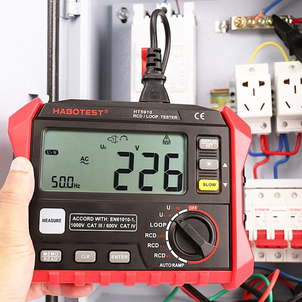 HABOTEST HT5910 Leakage Switch & Loop Resistance Tester, HT5910